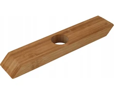 Excellent Houseware Medinė vyno lentyna, vienam buteliui, 25 x 5 x 2 cm