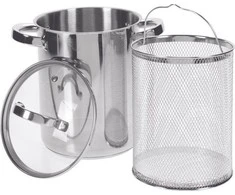 Excellent Houseware „Mondex“ šparagų puodas 16 x 21 cm aukščio, 4,2 l