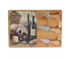 Excellent Houseware Sūrio lenta su peilių rinkiniu, 30 x 21 cm