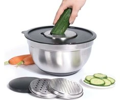 Excellent Houseware Maišymo dubuo su tarka plieninė 4,5 l