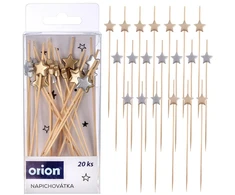Excellent Houseware Orion Kokteilių Šiaudeliai 12 cm Bambu 20 vnt. - Užkandžiams