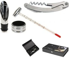 Excellent Houseware Puikus namų apyvokos reikmenų rinkinys Vyno rinkinys - kamščiatraukis, piltuvas, lankelis