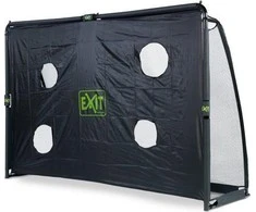Mobilūs futbolo vartai su atmušimo sienelė Exit Finta 300x200x90cm