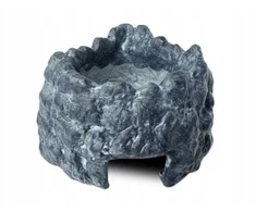 Exo Terra Wet Rock, slėptuvė su dubeniu, terariumui, keraminė, S, 13x9,5x7,5 cm, 55 ml, kampinė