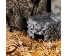 Exo Terra Wet Rock, slėptuvė su dubeniu, terariumui, keraminė, L, 21x15,5x11,5 cm, 150 ml, kampinė