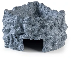 Exo Terra Wet Rock, slėptuvė su dubeniu, terariumui, keraminė, L, 21x15,5x11,5 cm, 150 ml, kampinė