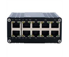 Šakotuvas Exsys EX-62025PoE 10 prievadų pramoninis PoE komutatorius, mini, nevaldomas