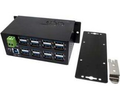 Exsys EXSYS EX-1113HMS 16 prievadų USB 3.0 / 3.1 (Gen1) Din-Rail-Kit 15KV ESD šakotuvas su apsauga nuo viršįtampių