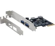 Exsys EXSYS EX-11192 2 prievadų USB 3.2 Gen 1 PCIe plokštė su atskiru maitinimu