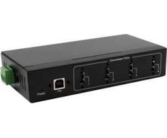 Exsys EXSYS EX-11214HMVS 4 prievadų metalinis USB 2.0 šakotuvas su 5V/2A maitinimo šaltiniu Genesys Chipset