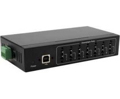 Exsys EXSYS EX-11217HMVS 7 prievadų metalinis USB 2.0 šakotuvas su 5V/2A maitinimo šaltiniu Genesys lustų rinkinys