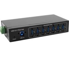 Exsys EXSYS EX-11227HMVS 7 prievadas USB 3.2 Gen 1 Metall HUB VIA VL811+ lustų rinkinys