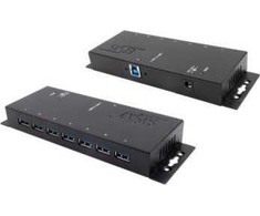 „Exsys EXSYS EX-1188HMS-3“ 7 prievadų USB 3.2 Gen1 metalinis šakotuvas su 15KV ESD viršįtampių apsauga
