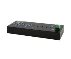 Exsys EX-12280HMS – 10 portų metalinis USB 3.2 Gen 2x1 šakotuvas, 4 USB-C prievadai, 6 USB-A 3.2 Gen 1 prievadai, montuojamas ant stalo, ant są (15.06.3499)