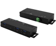 Exsys EXSYS EX-1237HMVS 7 prievadų USB 3.2 Gen2 šakotuvas su 4 USB-C prievadais ir 3 USB-A prievadais