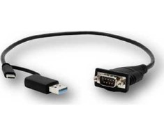 Exsys EXSYS EX-23001 USB 2.0 C ir A iki 1 x serijinio RS-232 kabelio su 9 kontaktų FTDI mikroschemų rinkiniu