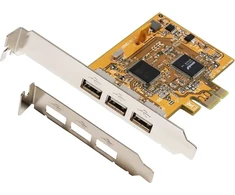 EXSYS EX-11053, PCIe, USB 2.0, viso aukščio, PCIe 1.1, NEC D720102GC, 0,48 Gbit/s