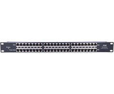 EXTRALINK 24 prievadų pasyvus PoE purkštukas / adapteris 10/100Mbps 12v ~ 48v DC stovas 19"