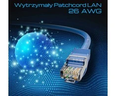 Extralink Cat.8.1 S/FTP 1m 40G Mėlyna | LAN pataisos laidas | Varinis vytos poros tinklo kabelis