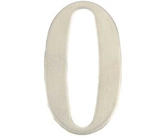 Haushalt Durų numeris „0“, nerūdijantis plienas, 62 mm