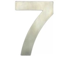Haushalt Durų numeris „7“, nerūdijantis plienas, 62 mm