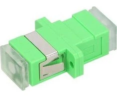 Extralink SC/APC Adapteris, Single Mode, Simplex, with Clear Caps