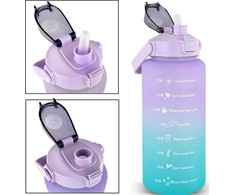 Gertuvė Extralink Motivational Bottle, Vanduo Bottle, 2000ml, Violetinė-Mėlyna, BUT-992