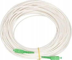 Extralink SC/APC-SC/APC | LSOH, Jednomodowy, Simplex, G.657A2, 3mm, 10m, balta