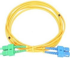 Extralink Patchcord SC/APC-SC/UPC, Single Mode, Duplex, G652D, 3mm, 3m