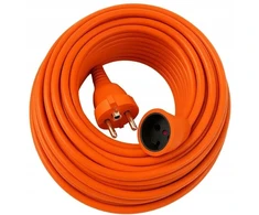 „Extralink PowerLink“ | Maitinimo ilgintuvas | 50 m, oranžinis, neįžemintas, 2 x 1,5 mm²