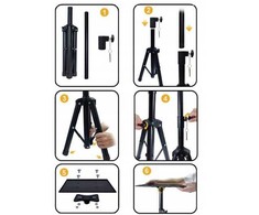 Projektorius EXTRALINK FLOOR STAND BRACKET WITH TRAY FOR PROJECTORS, PFS-001