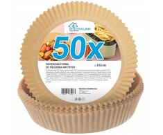 Gruzdintuvė Extralink Home | Paper air fryer liners | round, 16cm, 50 pieces