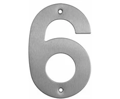Extralink Haushalt Numeris "6", nerūdijančio plieno, 145 mm