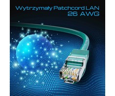 Extralink Cat.7 S/FTP 5m 20G Žalia | LAN pataisos laidas | Varinis vytos poros tinklo kabelis