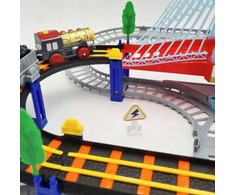 „Extralink Kids“ | Elektronė Track King | su baterijomis maitinamu lokomotyvu ir automobiliu