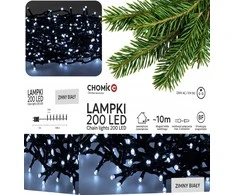 Extralink Kalėdinės LED girliandos, 200 LED, šaltai balta šviesa, 10 m
