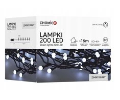 Extralink LED girlianda „Ball Lights“ 200 LED, šaltai balta, 16 m