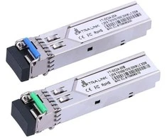 Šakotuvas Extralink SFP 1.25G | Modulis SFP WDM | 1,25Gbps, 1310/1550nm, single mode, 20km, LC, DOM, para