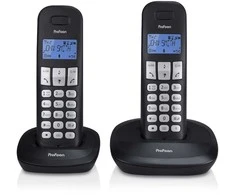 Extralink PROFOON PDX-1120 - DECT telefonas su 2 rageliais, juodas