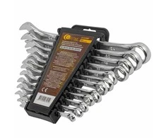 Extralink Rinkinys plokščių dvikilpių veržliarakčių 12el. (6-22mm)
