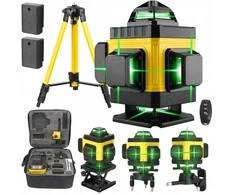 Extralink | 4D lazerinis kryžminis nivelyras su trikoju |