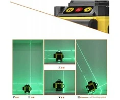 Extralink | 4D lazerinis kryžminis nivelyras su trikoju |