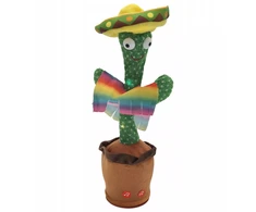 Extralink Toys | Žaislas kaktusas su Sombrero šokiais | Dainuojantis vaikiškas LED USB