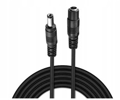 EZVIZ lauko ilginimo maitinimo kabelis IP kameroms/ 1× DC 5,5 mm kištukas/ 1× DC 5,5 mm lizdas/ ilgis 5 m/ juodas