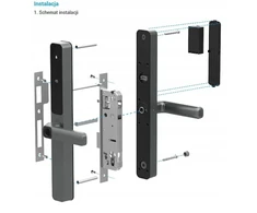 Išmani durų rankena EZVIZ, IP65, Wi-Fi 2.4GHz, SLIM, su slaptažodžiu, RFID, pirštų antspaudu