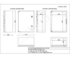 F-Elektro korpusas 300x400x220 mm IP65