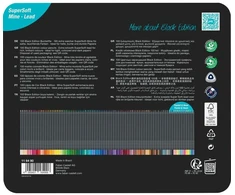 Faber-Castell - Spalvoti pieštukai Juodas leidimas skardinėje (100 vnt.) (116490)