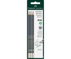 Faber-Castell Faber-Castell 116896 ołówek grafito HB 3 vnt.