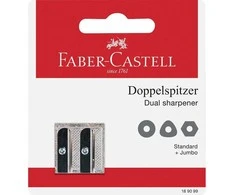 Pieštukų drožtukas Faber-Castell 2 skylučių, metalinis