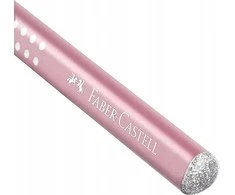Pieštukų, trintuko ir drožtuko rinkinys Faber-Castell Sparkle rožiniai atspalviai